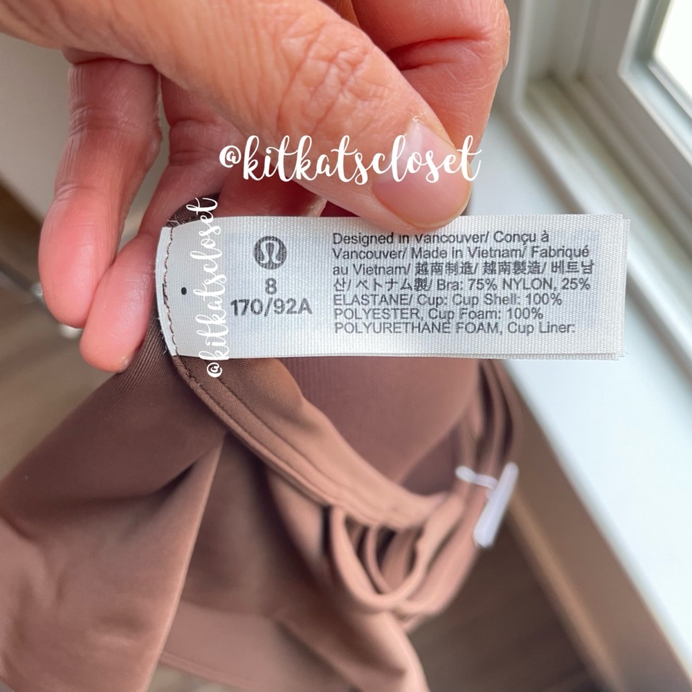 🆕 JAVA - NWT lululemon like a cloud high-neck long-line bra B-C cups size 8 - Picture 6 of 8